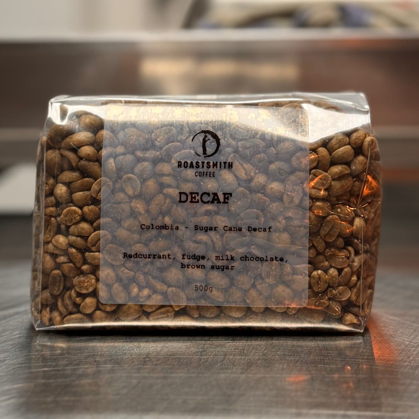 DECAF, Sugarcane, Colombia. 500g Green Beans