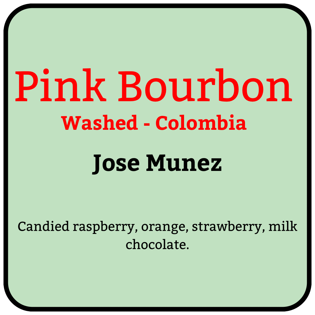 Jose Munez, Washed, Colombia. 500g Green Beans.