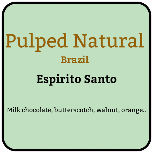 Espírito Santo, Pulped Natural, Brazil. 500g Green Beans.